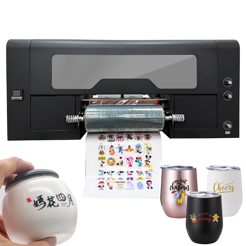 Sticker Label Roll - サンツ製UV DTFプリンター。ロゴステッカー、ラベル、ABロールフィルムに対応。ステッカーロゴ印刷機として、UV DTFプリンターとラミネーターを一体化。