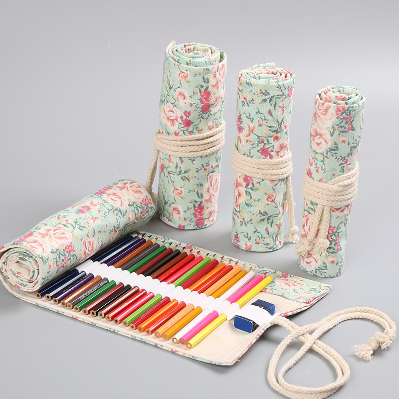 12/24/36/48/72 穴花柄キャンバスロールアップ鉛 - Stationery Supplier のレビューと価格
