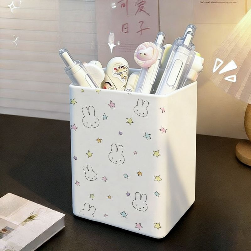 新しいミッフィーウサギデスクトップペンホルダークリエイティブ - Stationery Supplier のレビューと価格