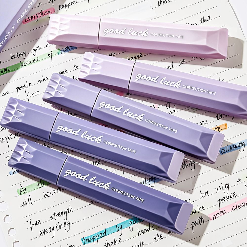 5本セット グラデーションカラー補正テープ オリジナル紙製カ - Correction Tape Roller のレビューと価格