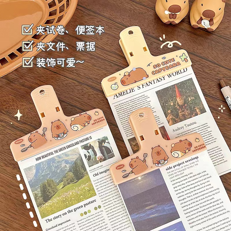 Capyaz-kawaiiペーパークリップ、バインダークリッ - Binder Clip Assorted のレビューと価格