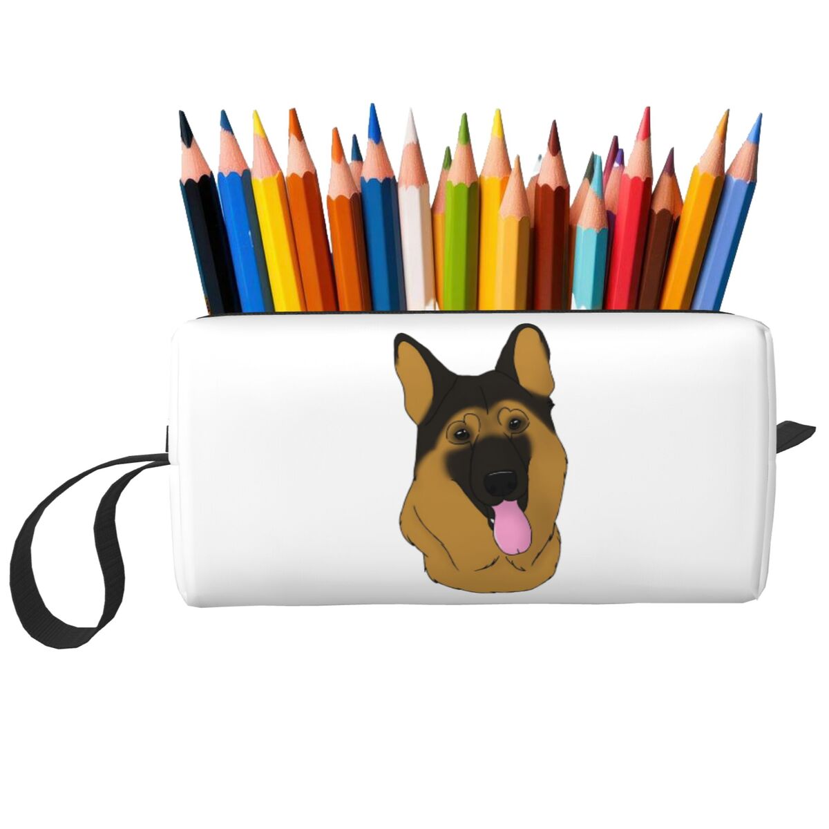 ジャーマンシェパード犬黒と茶色のペンケース男の子女の子用ペン - Tan Stationery & Office Supply のレビューと価格