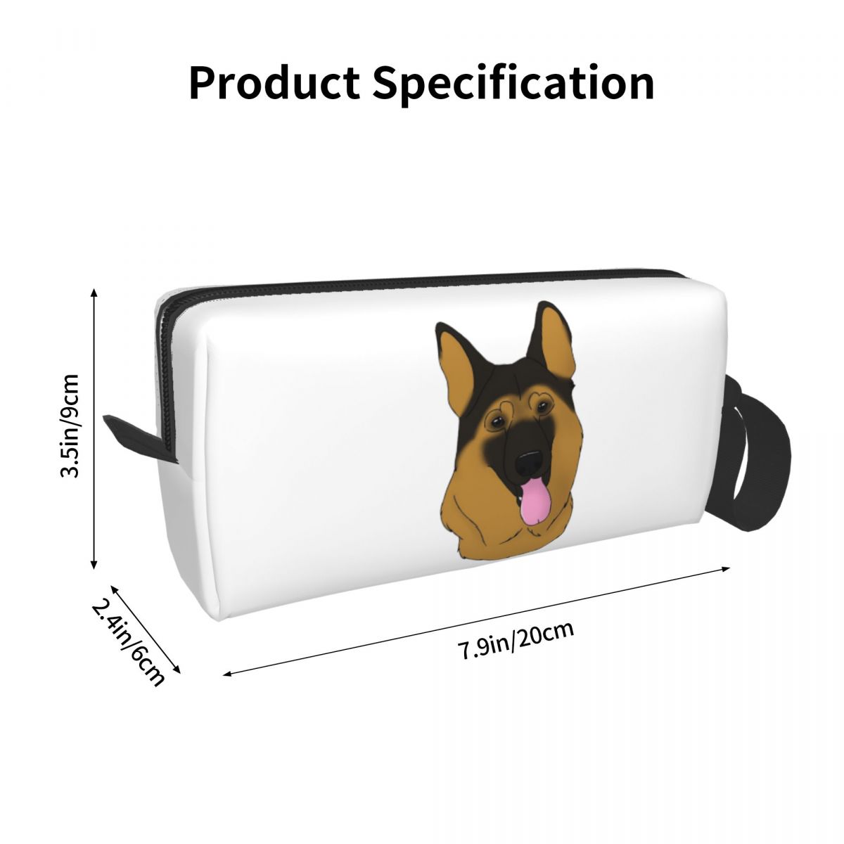 ジャーマンシェパード犬黒と茶色のペンケース男の子女の子用ペン - Tan Stationery & Office Supply のレビューと価格
