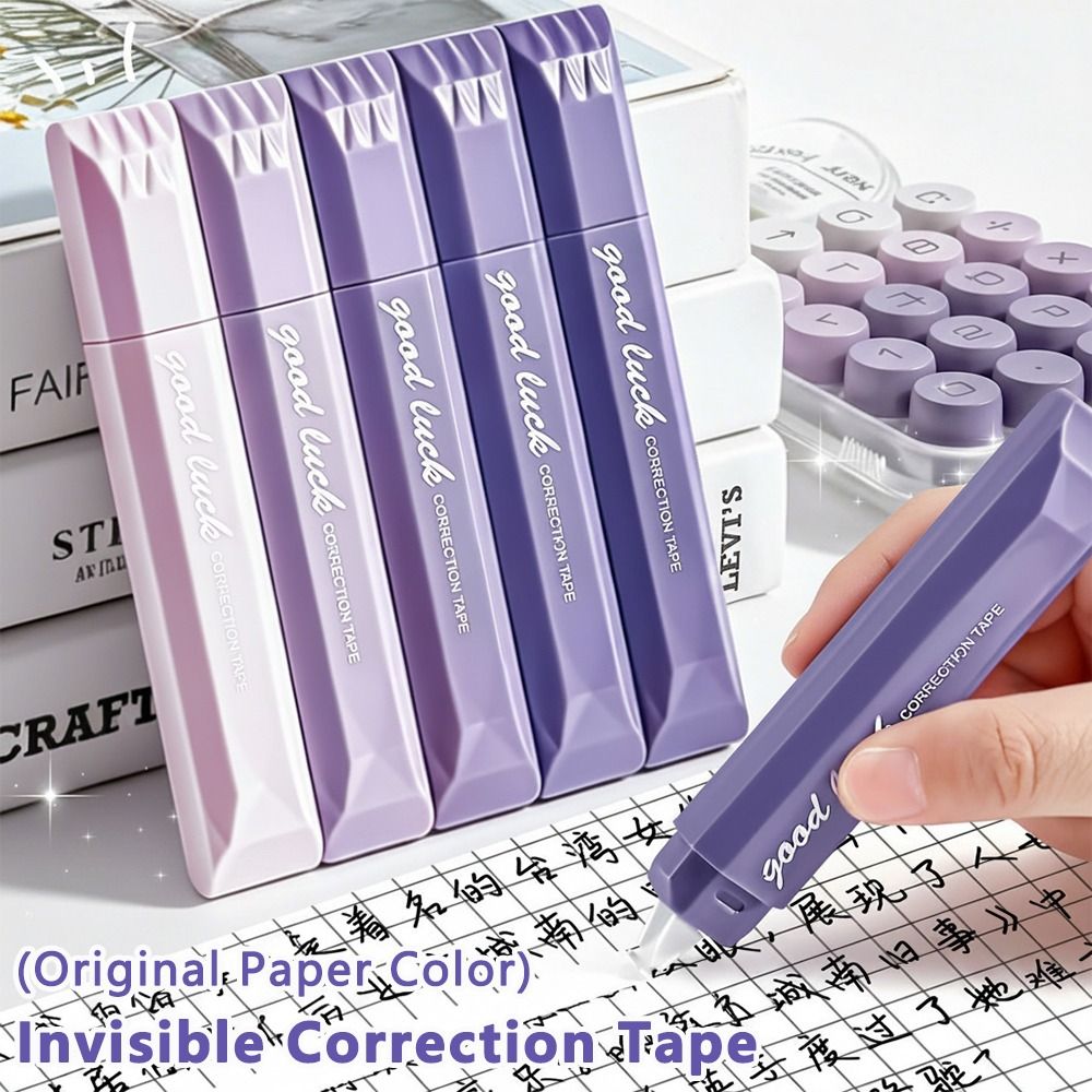 5本セット グラデーションカラーの修正テープペン型、目立たな - Correction Tape Roller のレビューと価格