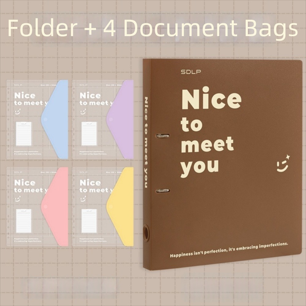 実用的なPP製ルーズリーフファイルバッグセット、取り外し可能 - Binder Clip Assorted のレビューと価格