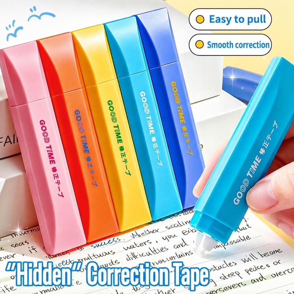 ペン型修正テープ、オリジナル紙色、滑らかな書き心地、途切れに - Correction Tape Roller のレビューと価格