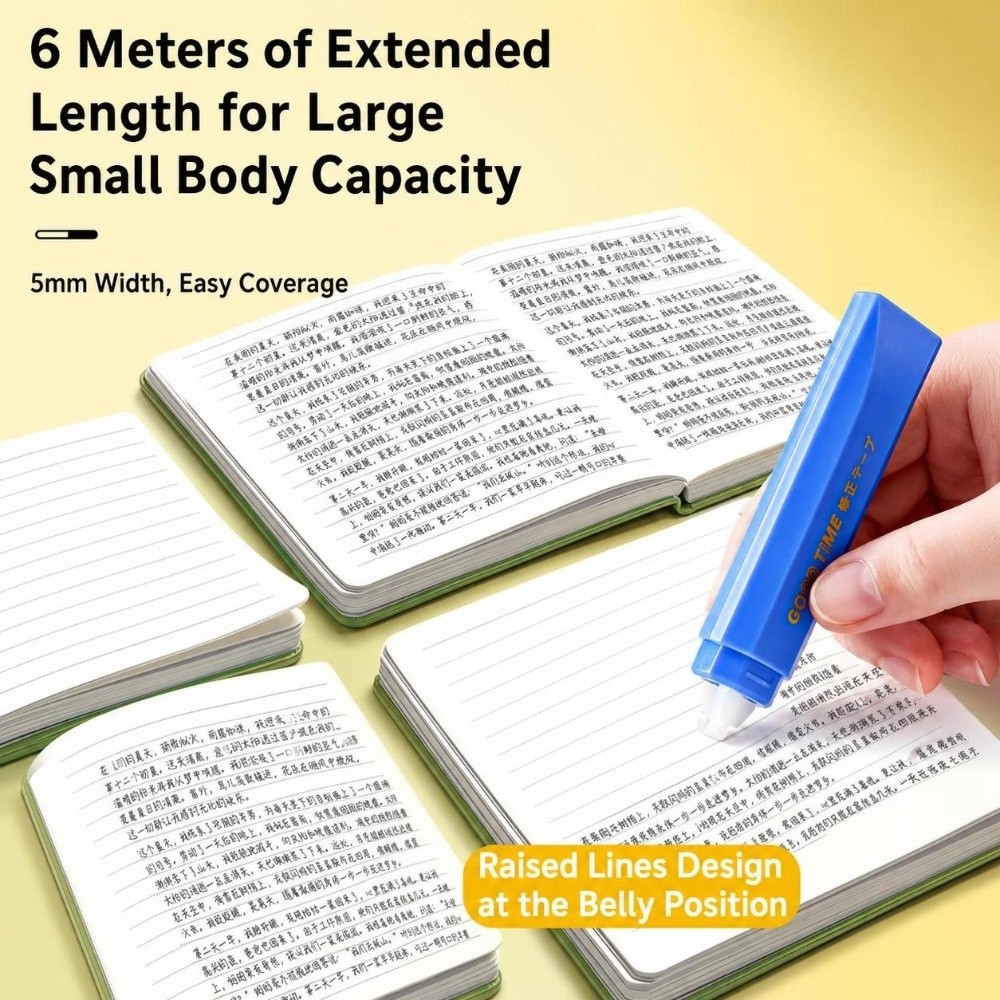 ペン型修正テープ、オリジナル紙色、滑らかな書き心地、途切れに - Correction Tape Roller のレビューと価格